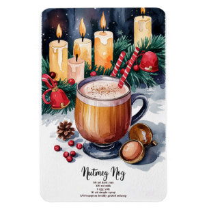 Nutmeg Nog Holiday Cocktail Recipe Magnet