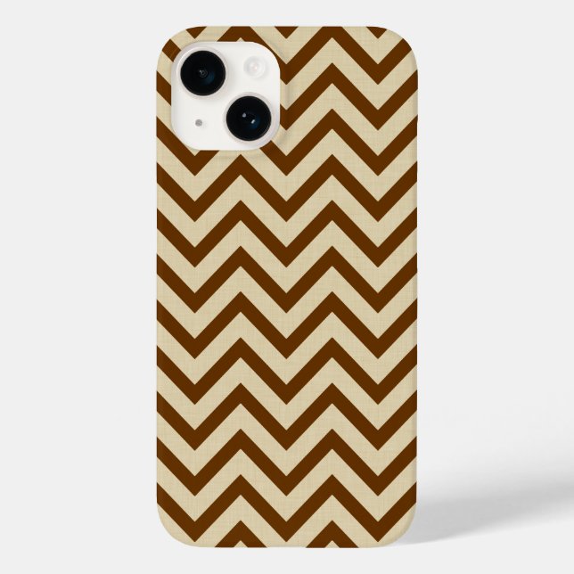 Nutmeg Spice Moods Chevrons Case-Mate iPhone Case (Back)