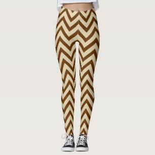 Nutmeg Spice Moods Chevrons Leggings
