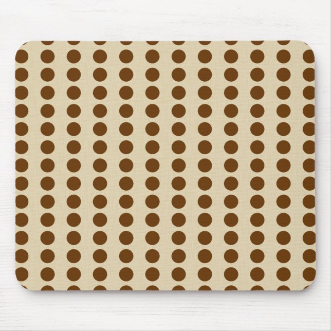 Nutmeg Spice Moods Dots Mouse Pad (Front)