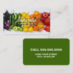 Nutrition Coach Business Card