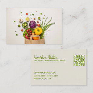 🥑 Nutrition Coach Customised QR Business Card