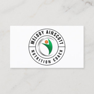 Nutrition Coach Logo-Style Business Card