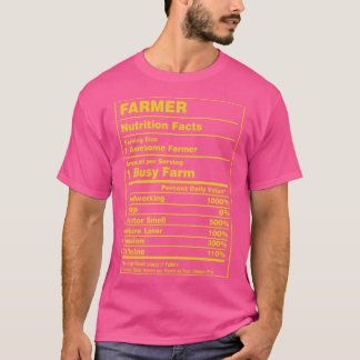 Nutrition Facts Farmer T-Shirt