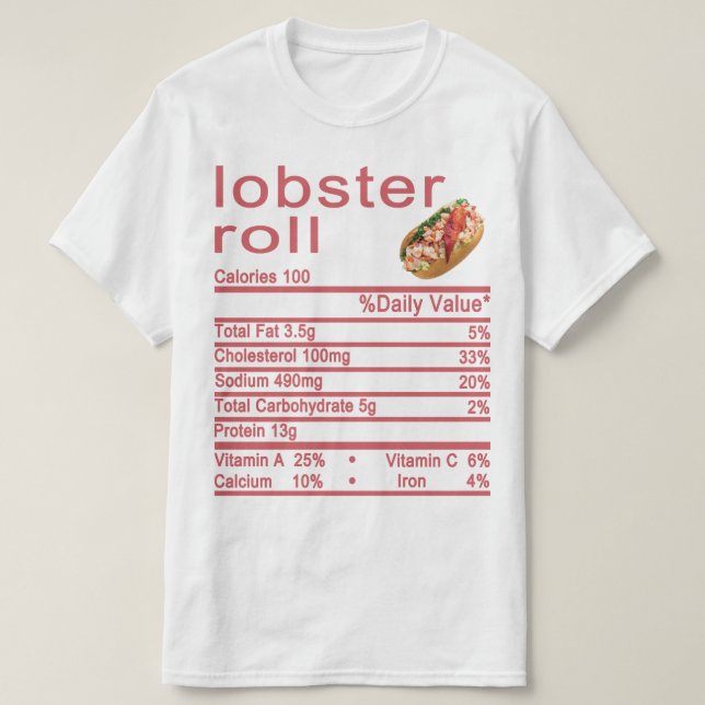 Nutrition Facts label T-Shirt (Design Front)