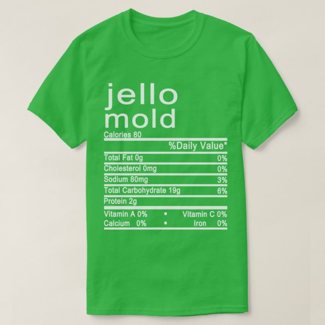 Nutrition Facts label T-Shirt (Design Front)