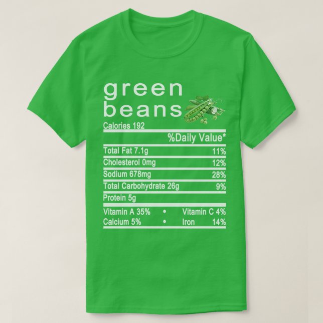 Nutrition Facts label T-Shirt (Design Front)