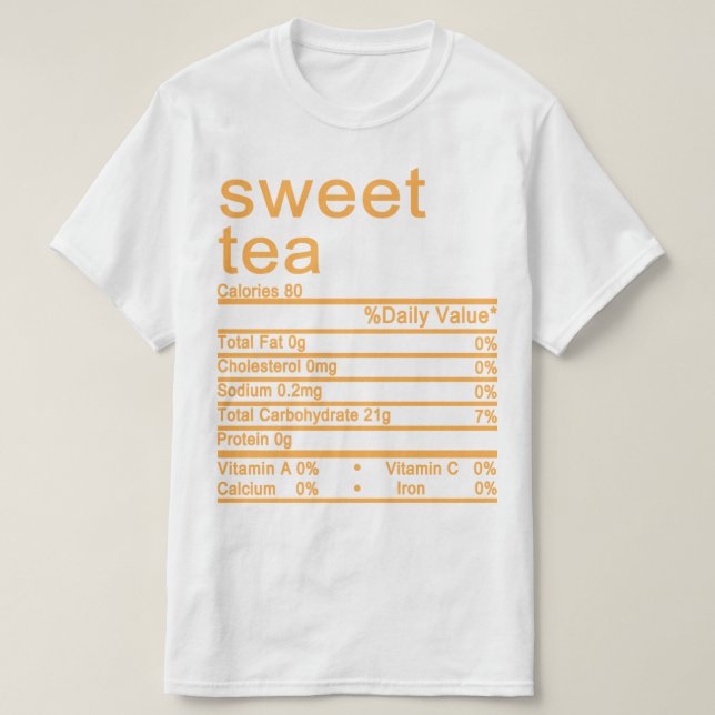 Nutrition Facts label T-Shirt (Design Front)