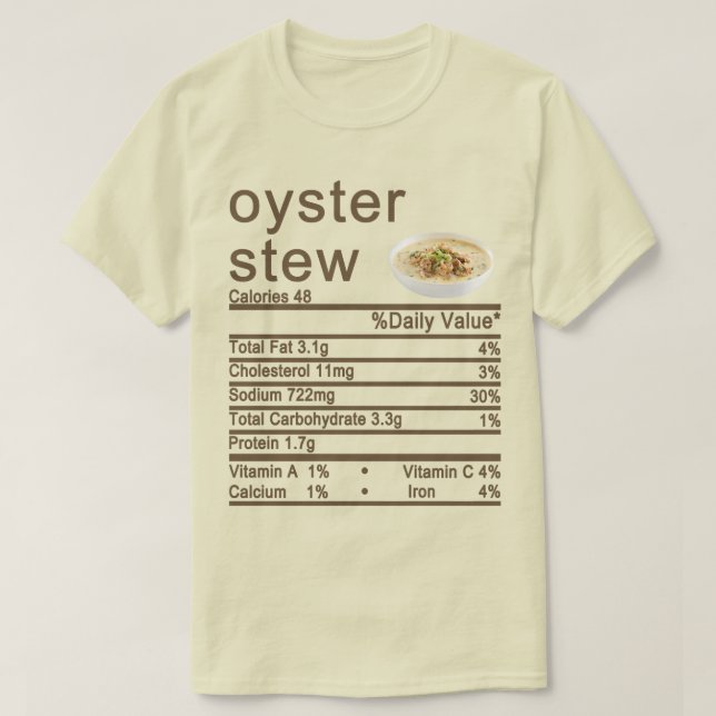 Nutrition Facts label T-Shirt (Design Front)
