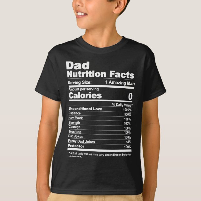 Nutrition Facts  T-Shirt (Front)