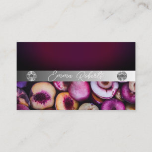 Nutrition Therapist Health and Wellness Business Card