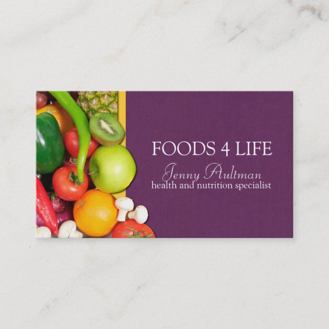 Nutritionist Business Card (Front)