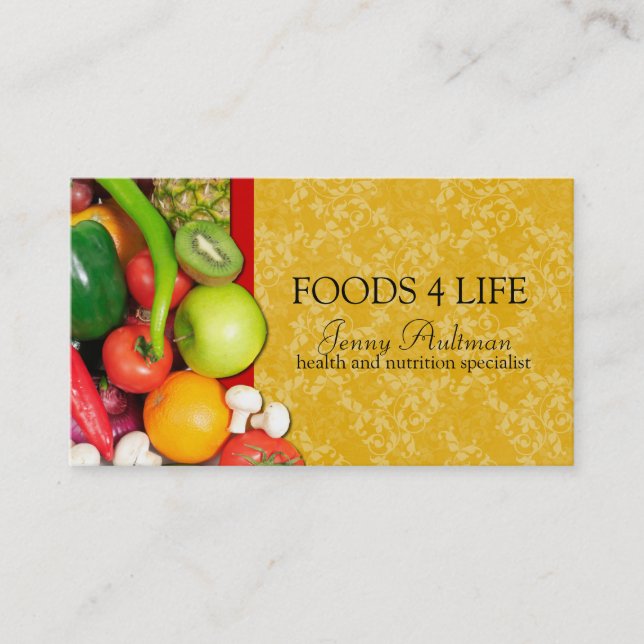 Nutritionist Business Card (Front)