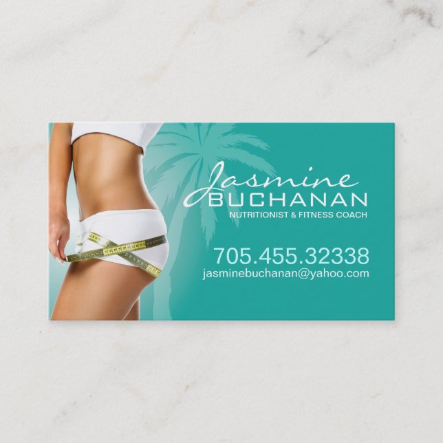 Nutritionist Business Card Template (Front)