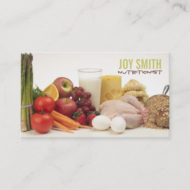Nutritionist Business Cards (Front)