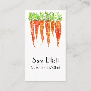 Nutritionist, Chef, Catering, Dietitian Business Card