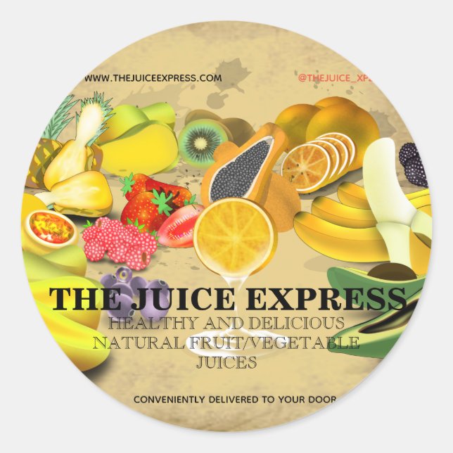 Nutritionist Health Coach Business Promo Sticker (Front)