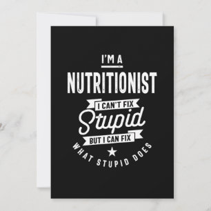 Nutritionist Job Title Gift Thank You Card