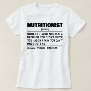 Nutritionist Noun Health Counseling Nutrition Cool T-Shirt