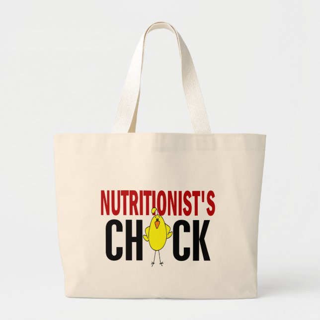 NUTRITIONIST’S CHICK LARGE TOTE BAG (Front)