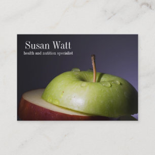 Nutritionist Sliced Apple Business Card
