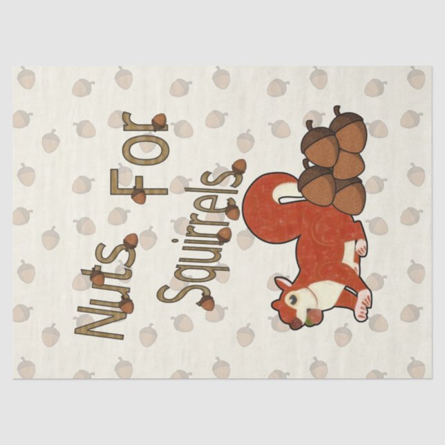 Nuts4Squirrels Tissue Paper (Front)