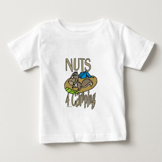 Nuts 4 Camping Baby T-Shirt (Front)
