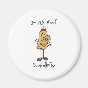 Nuts About Babysitting Magnet