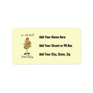 Nuts About  Babysitting T-shirts and Gifts Label