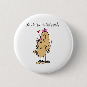 Nuts About Best Friend 2 6 Cm Round Badge