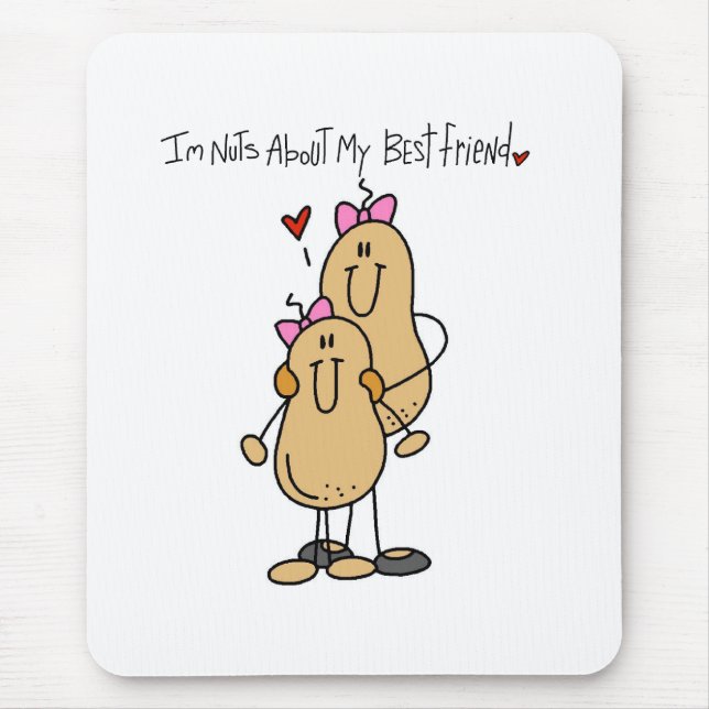 Nuts About Best Friend 2 Mouse Pad (Front)