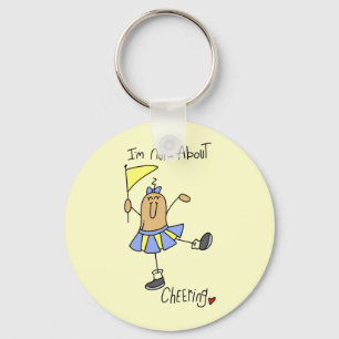 Nuts About Cheering T-shirts and Gifts Key Ring