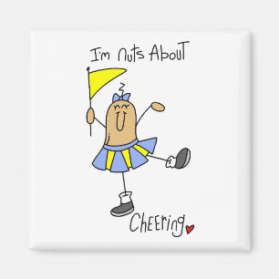 Nuts About Cheering T-shirts and Gifts Magnet