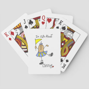 Nuts About Cheering T-shirts and Gifts Playing Cards