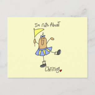Nuts About Cheering T-shirts and Gifts Postcard