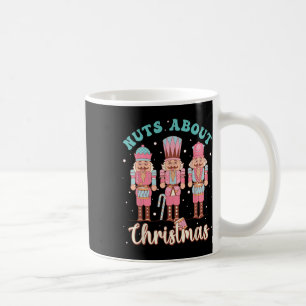 Nuts About Christmas Fun Pastel Christmas Nutcrack Coffee Mug