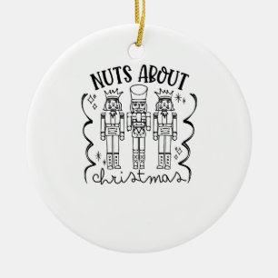 Nuts About Christmas Funny Christmas Nutcracker  Ceramic Tree Decoration