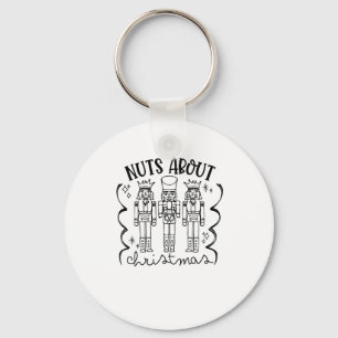 Nuts About Christmas Funny Christmas Nutcracker Key Ring
