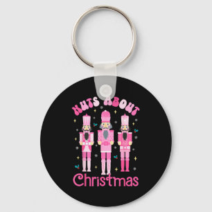 Nuts About Christmas Nutcracker Funny Christmas Key Ring