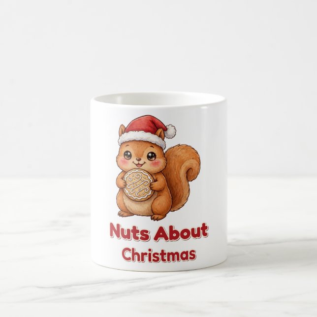 Nuts About Christmas Squirrel Cookie Mug (Center)