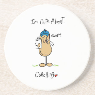 Nuts About Coaching T-shirts and Gifts Coaster