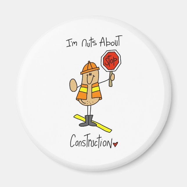 Nuts About Construction Magnet (Front)