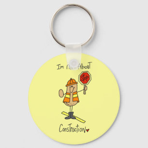 Nuts About Construction T-shirts and Gifts Key Ring