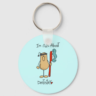 Nuts About Dentistry T-shirts and Gifts Key Ring