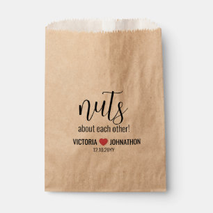 Nuts About Each Wedding Favour Bags