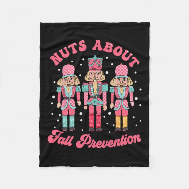 Nuts About Fall Prevention Pt Nutcracker Ballet Ch Fleece Blanket (Front)