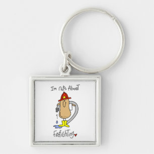 Nuts About Firefghting T-shirts and Gifts Key Ring