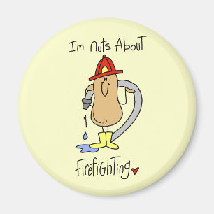 Nuts About Firefghting T-shirts and Gifts Magnet