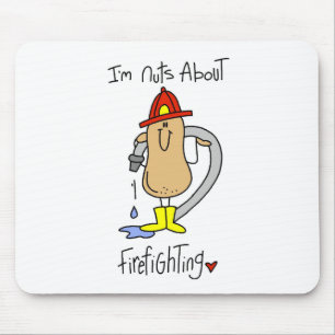 Nuts About Firefghting T-shirts and Gifts Mouse Pad
