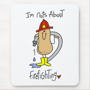 Nuts About Firefighting Mouse Pad